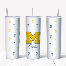 Load image into Gallery viewer, Mini Bow College Skinny Tumbler