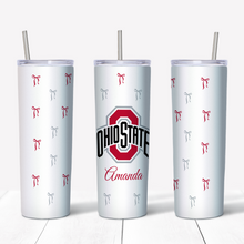 Load image into Gallery viewer, Mini Bow College Skinny Tumbler