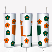 Load image into Gallery viewer, Floral Skinny Tumbler