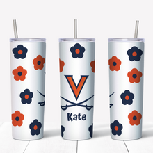 Load image into Gallery viewer, Floral Skinny Tumbler
