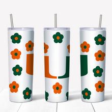 Load image into Gallery viewer, Floral Skinny Tumbler
